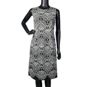 Prabal Gurung Women's Black Sleeveless Sheath Jewel-Neck Slim Dress Size 4